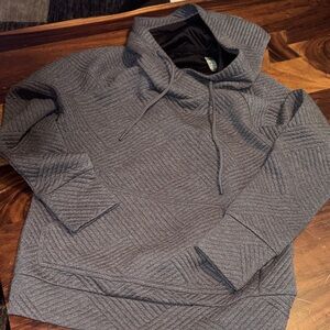 GreenTea Gray Quilted Women's Hoodie Sweater